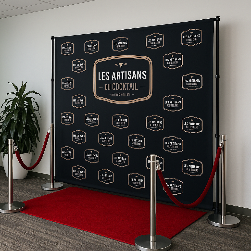 Photocall pour salon professionnel 1