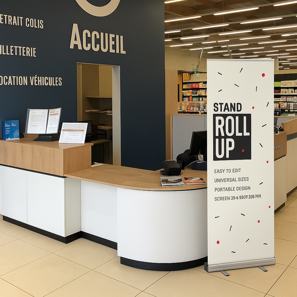Rollup pour salon professionnel