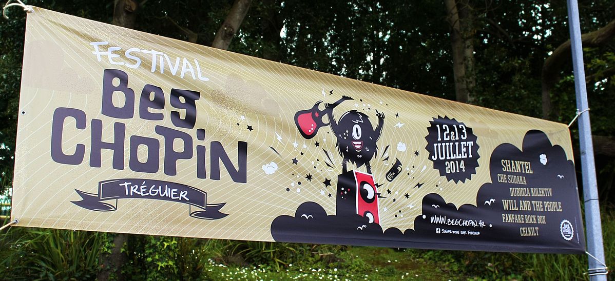 Bâche publicitaire festival